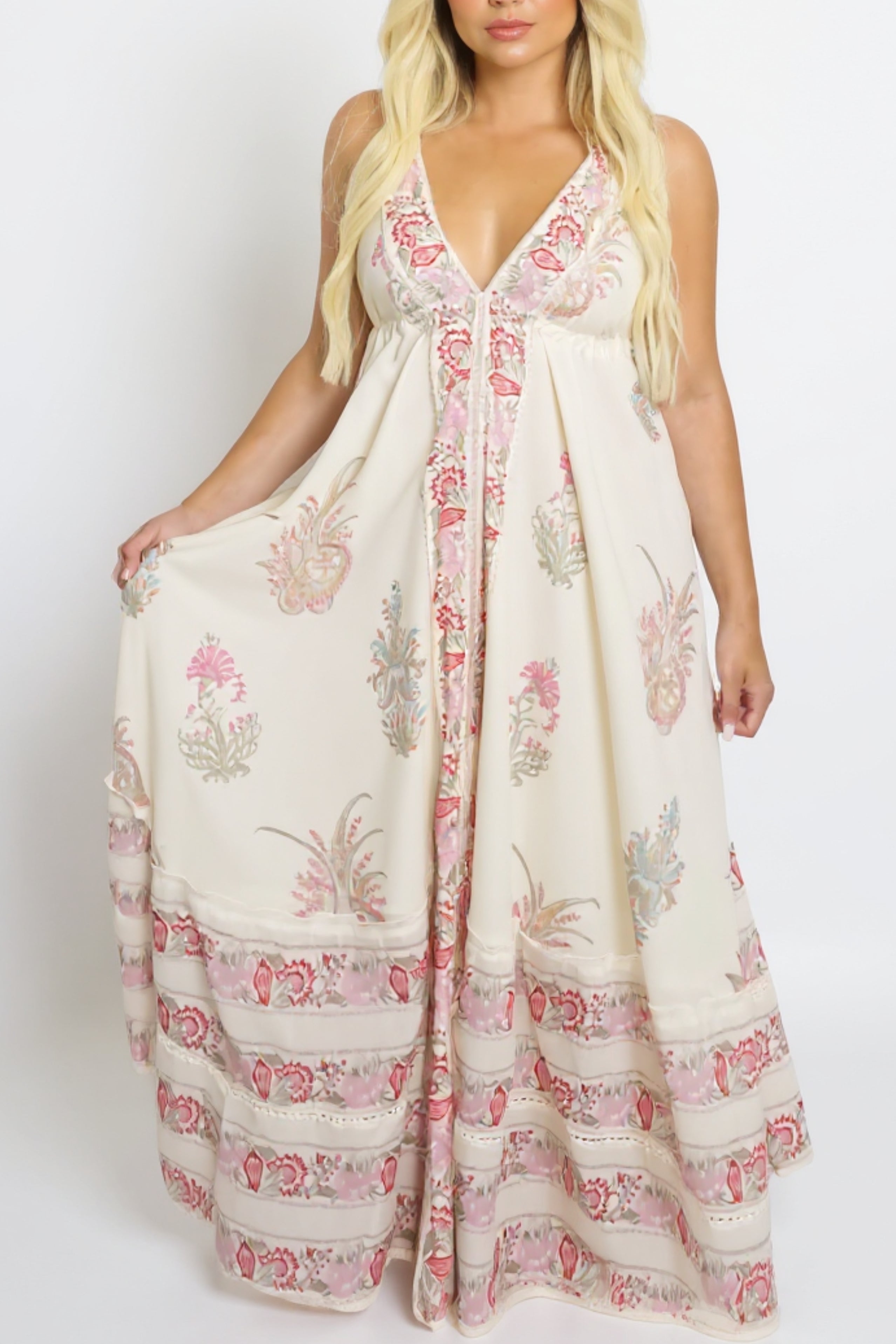 Ziggy Dress in Pastel Paisley