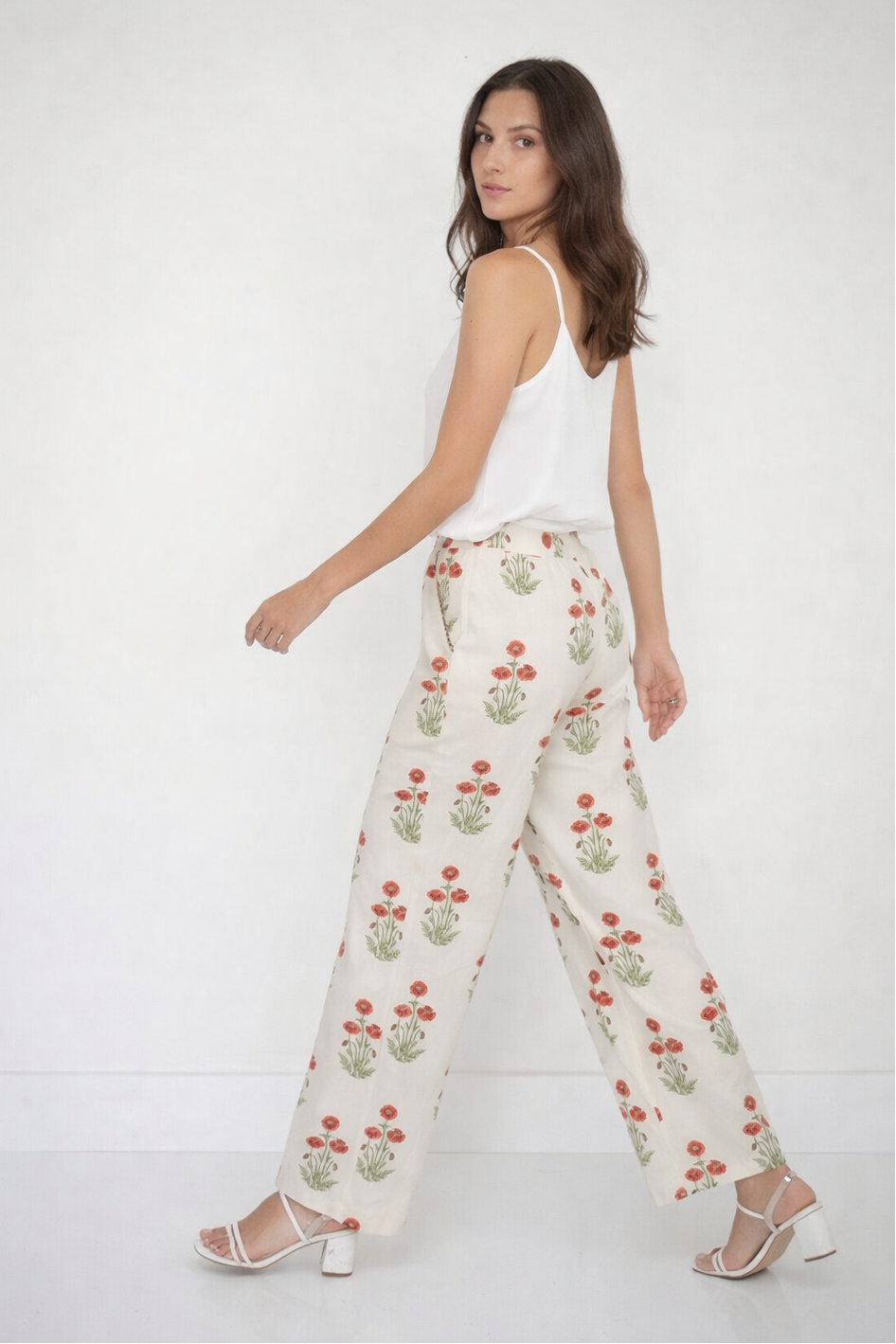 Edison Pant in Red Bloom