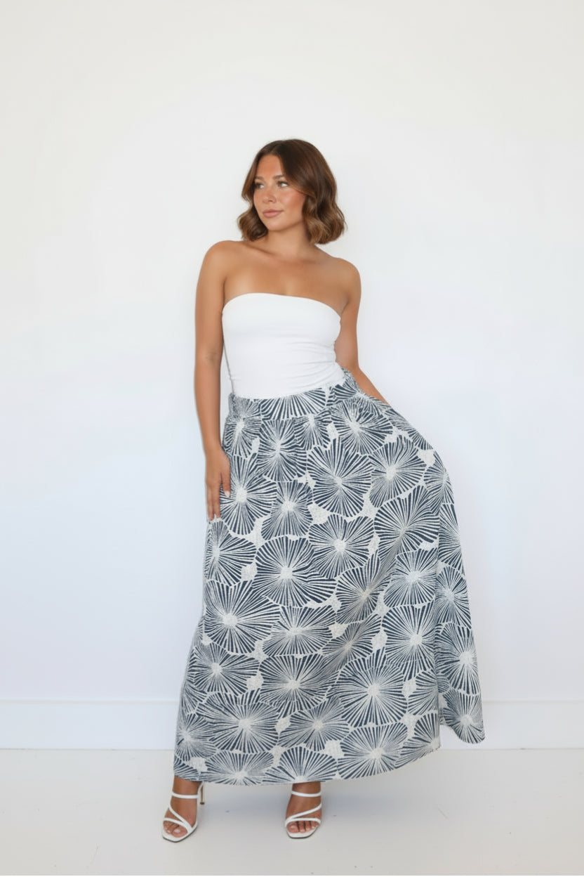 Sawyer Skirt in Blue Nova