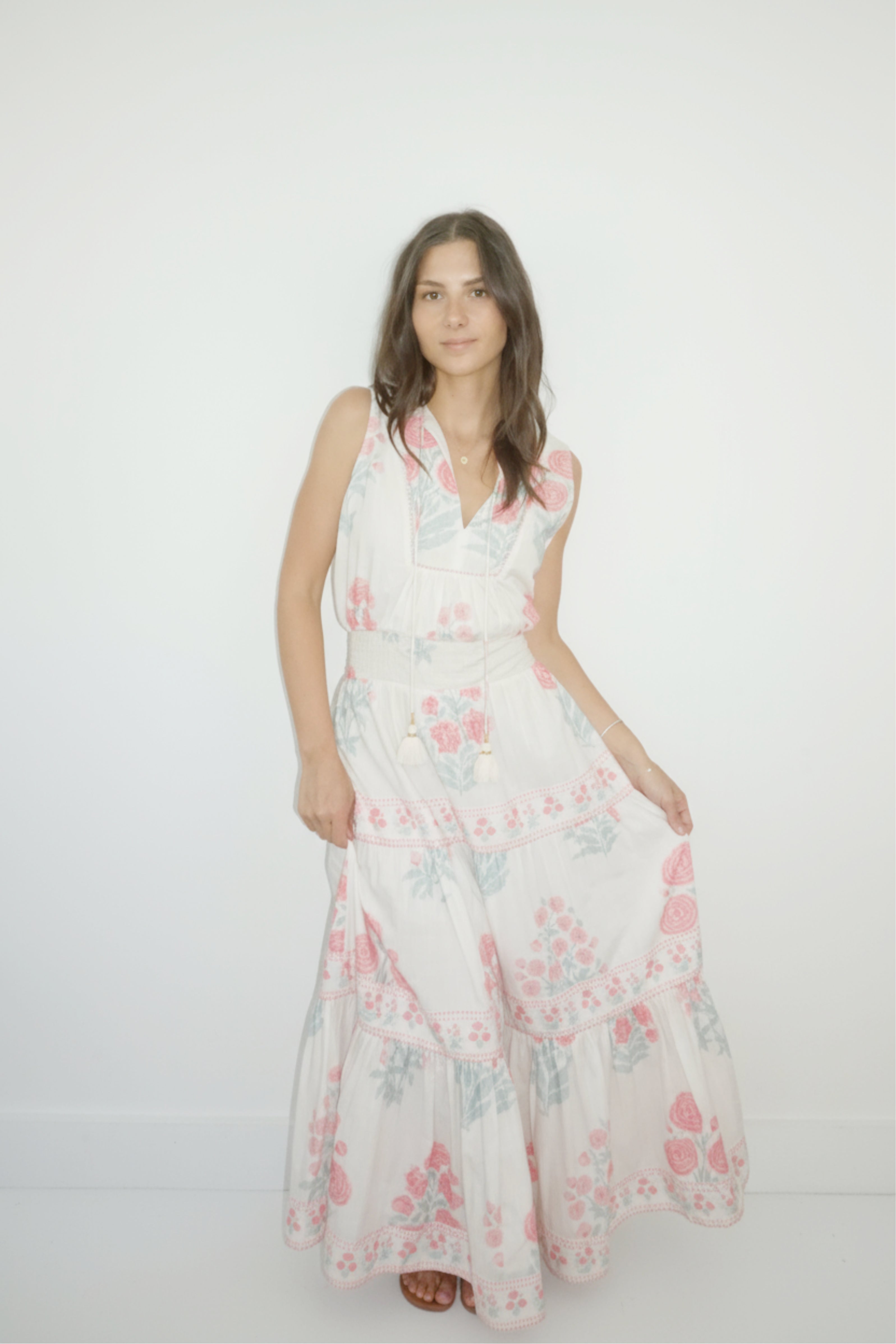 Paloma Dress in Blush Bloom