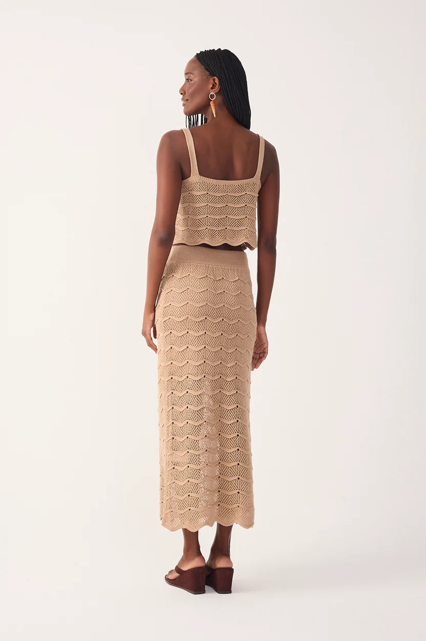 Waves Tricot Maxi Skirt