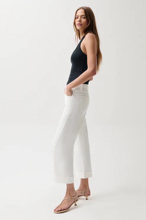 Kacey Mid Rise Cuffed Boyfriend Pant