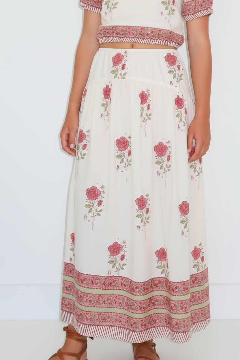 Odessa Skirt in Rosewater