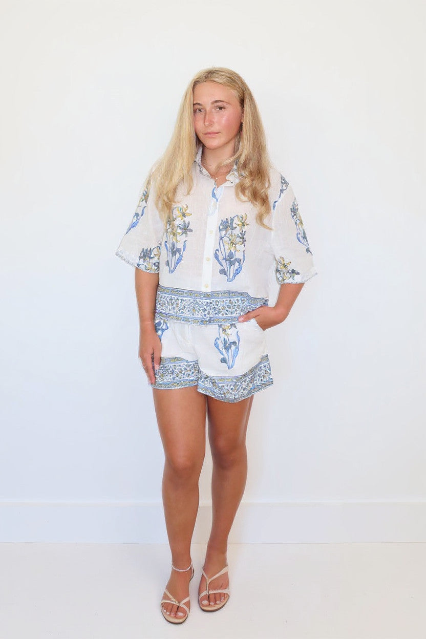 Stella Short in Blue Lily