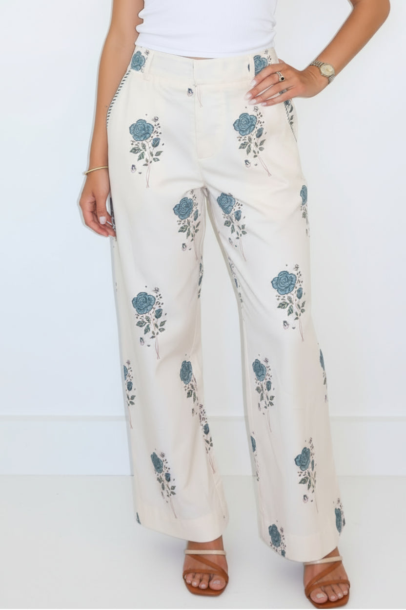 Edison Pant in Mystic Blue Rose