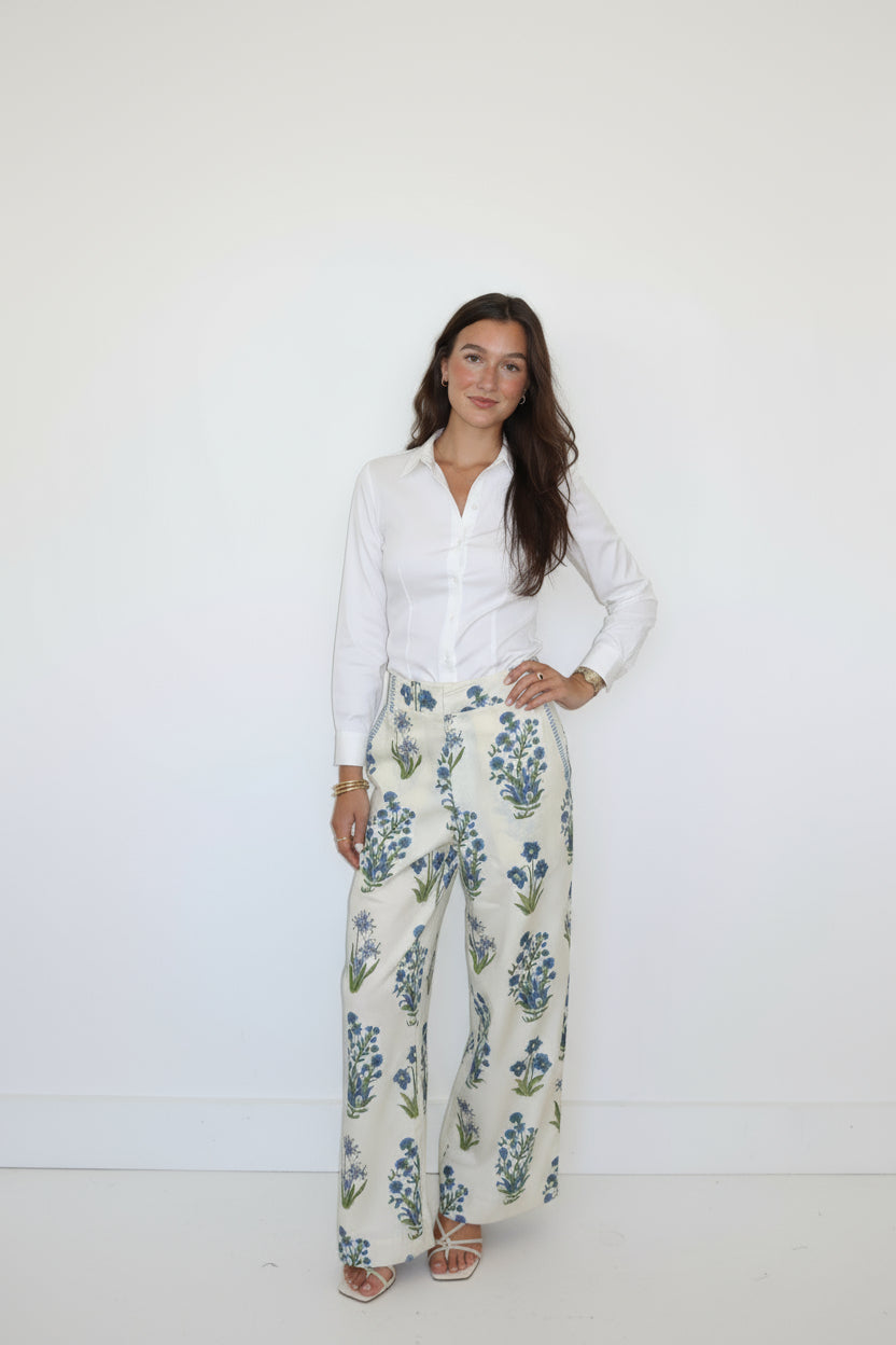 Edison Pant in Blue Bloom